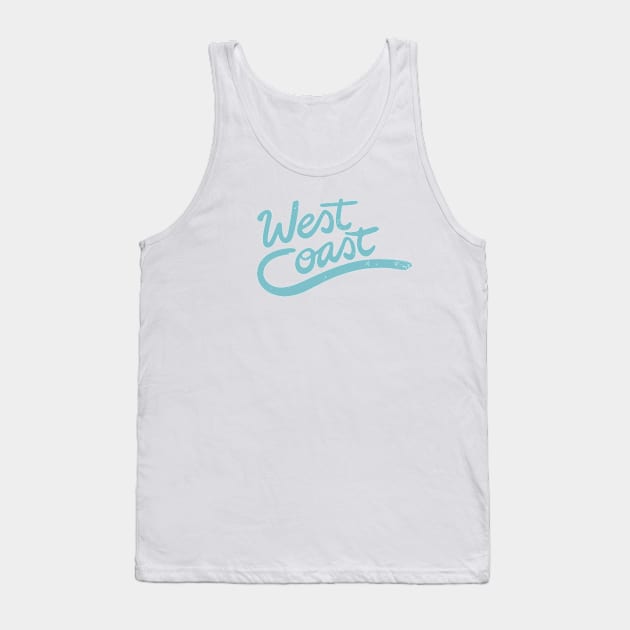 West Coast wave typography Tank Top by Vanphirst